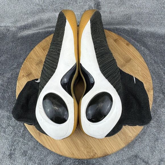 Nike Zoom Flight Bonafide Shoes Youth Size 7Y Black White Gum Basketball - Picture 6 of 9